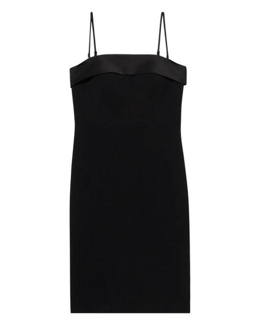Brooks Brothers Black Spaghetti-Strap Mini Dress