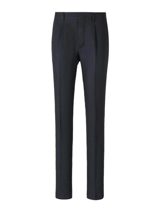 メンズ Lardini リネン パンツ Blue