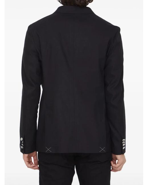 Tonello Black Double-Breasted Blazer for men