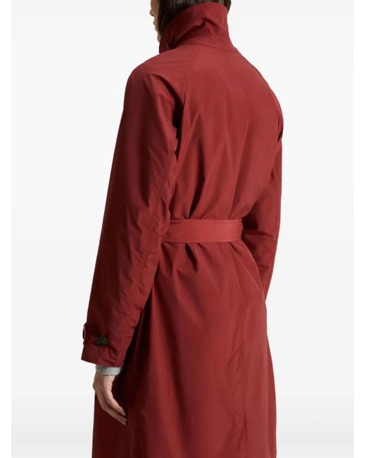 Woolrich Red Summer Trench Coat