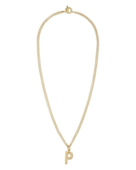 Roxanne Assoulin White The Puffy Initial Necklace