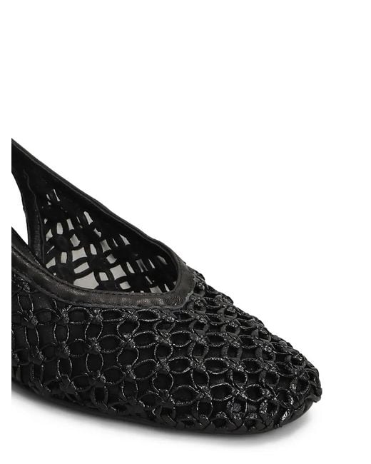 Marc Ellis Black Woven Slingback Pumps