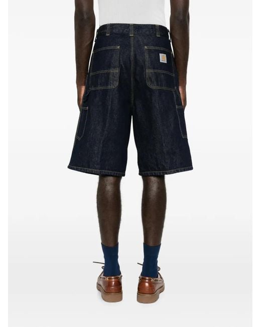 Carhartt Blue Oversized-Fit Shorts for men