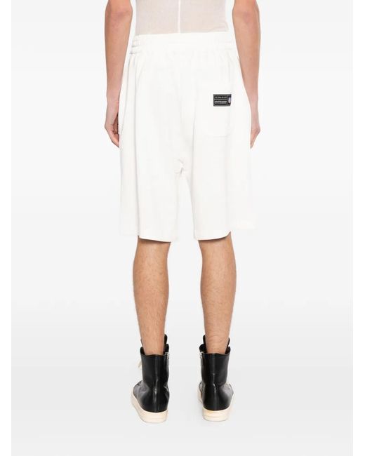 Ih Nom Uh Nit White Logo-Print Knee-Length Shorts for men
