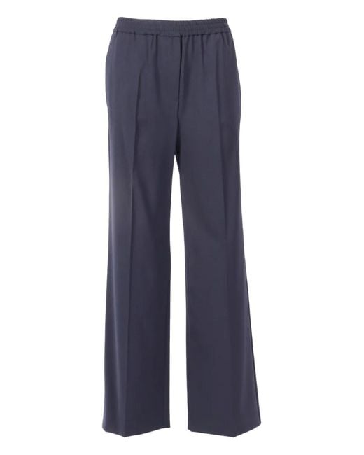 Weekend by Maxmara Blue Petra Long Trousers