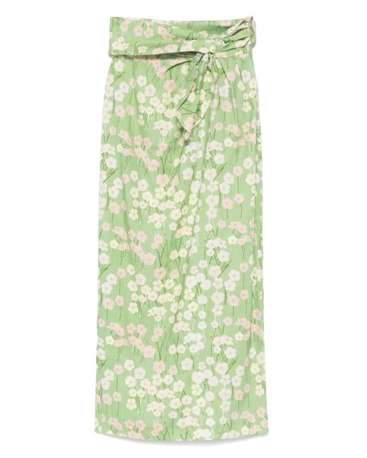 BERNADETTE Green Cheryll Maxi Skirt