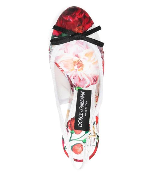 Dolce & Gabbana Pink Slingback-Pumps aus Satin