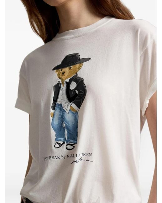 Polo Ralph Lauren White Polo Bear T-Shirt