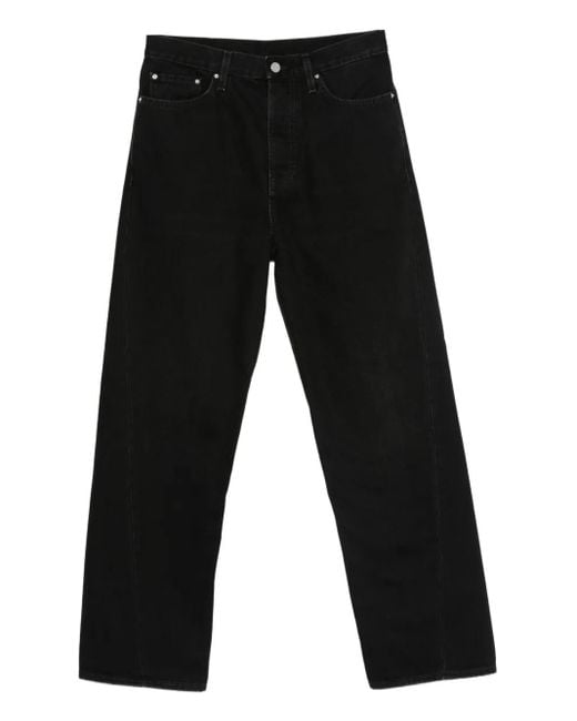 Totême  Black Logo-Engraved Trousers