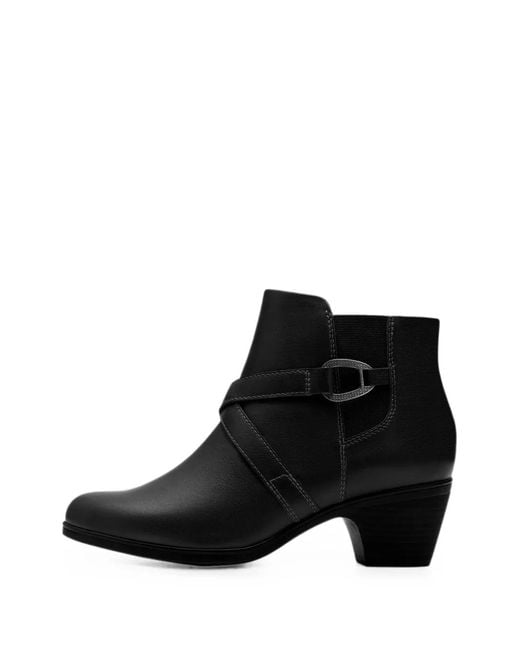 Clarks Black Emily2 Henley Ankle Boots