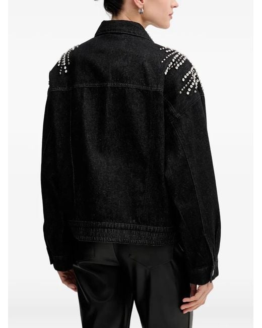 Gestuz Black Embellished Denim Jacket
