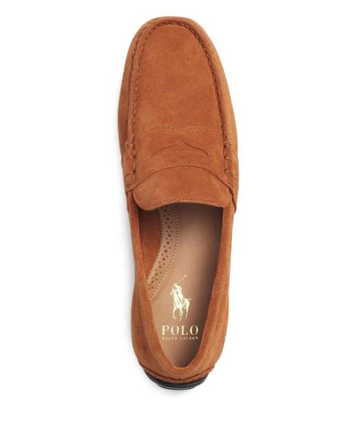 Polo Ralph Lauren Brown Leather Loafers for men