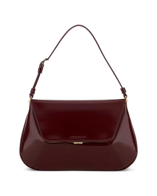 AMINA MUADDI Purple Ami Leather Tote Bag