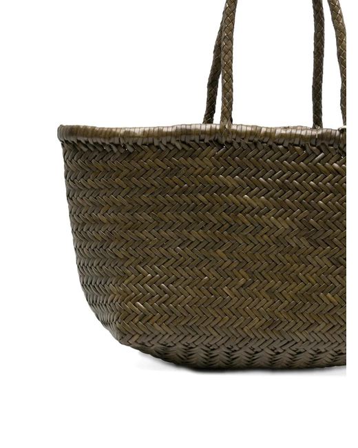 Dragon Diffusion Green Big Bamboo Triple Jump Woven Tote Bag