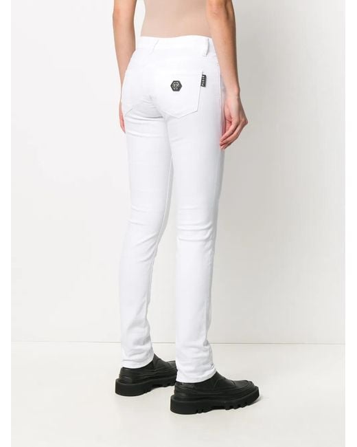 Philipp Plein White Skinny Jeans
