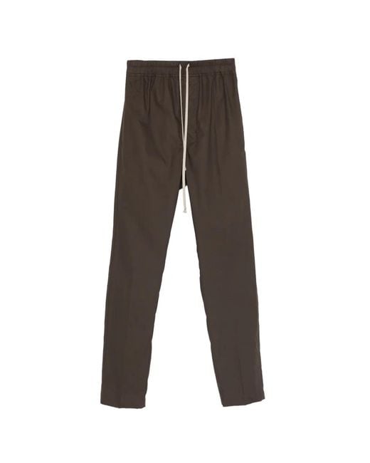 Rick Owens Gray Drawstring Trousers for men