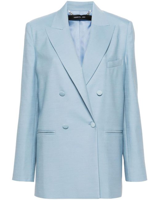 FEDERICA TOSI Blue Double-breasted Blazer