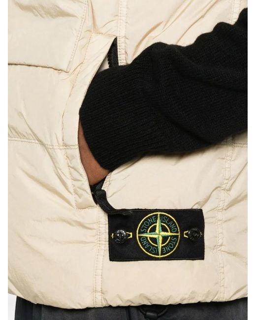 Stone Island Gilet Met Compass-Logopatch in het Natural voor heren