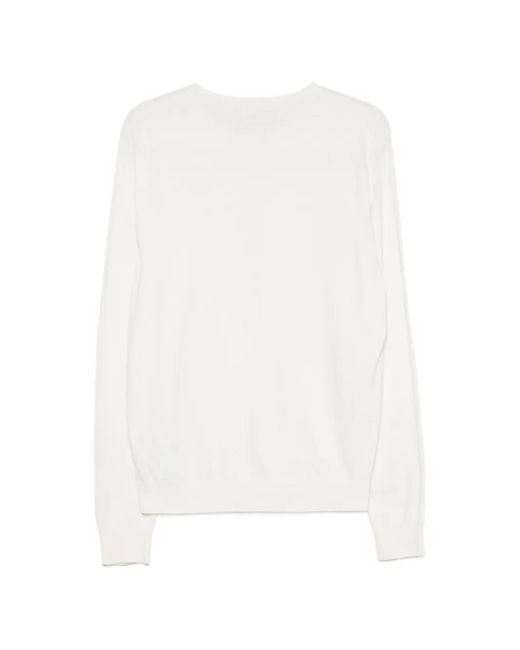 DSquared² White Crew-Neck Sweater for men