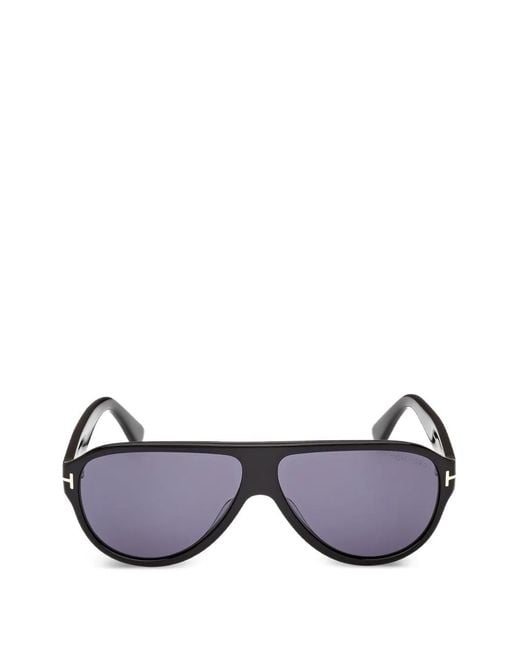 Gafas de sol con montura estilo piloto Tom Ford de hombre de color Black