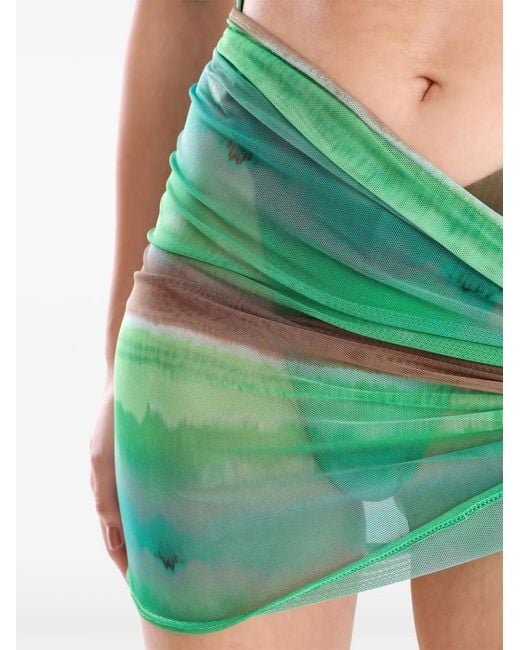 Amir Slama Green X Jade Picon Tulle Sarong