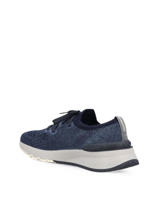 Brunello Cucinelli Blue Sneakers for men