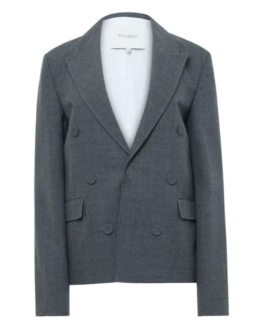 J.W. Anderson Blue Doppelreihiges Sakko