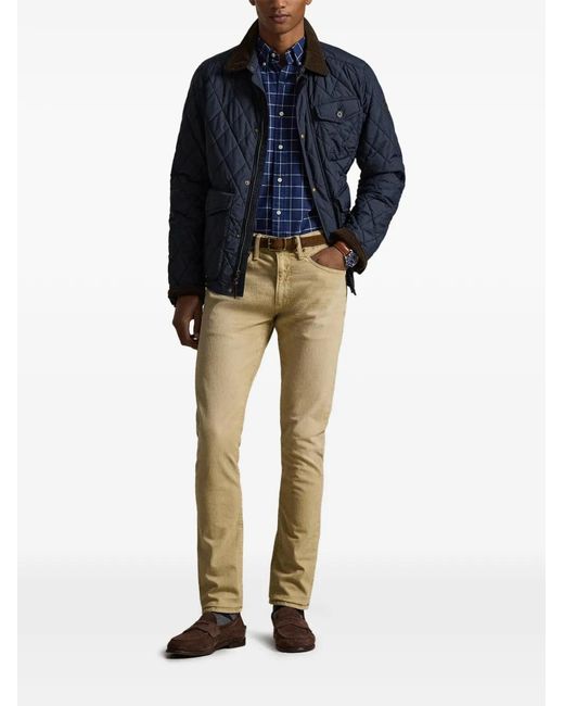 Polo Ralph Lauren Blue Logo-Embroidered Oxford Shirt for men