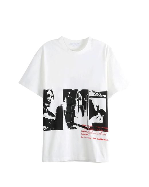 Givenchy White T-Shirt À Imprimé Graphique for men