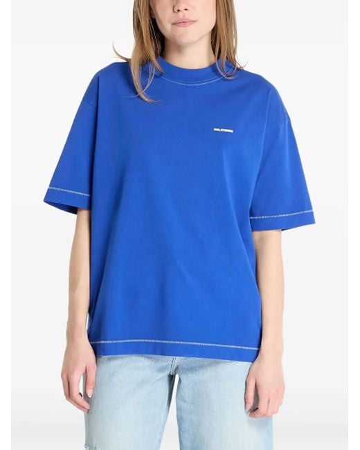 HAL STUDIOS® Blue Contrast-Stitched T-Shirt