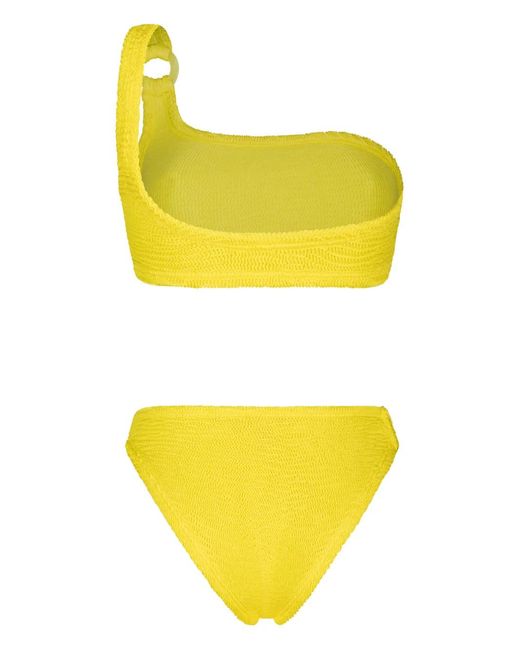Paramidonna Yellow Stassie One-Shoulder Bikini
