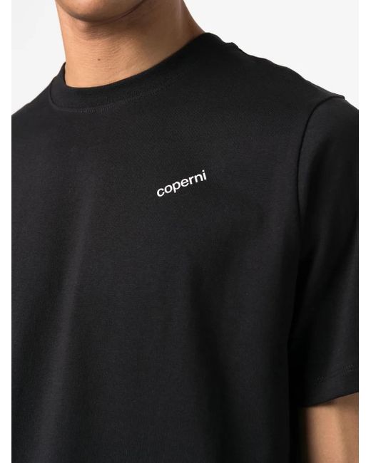 T-Shirt Con Ricamo di Coperni in Black da Uomo