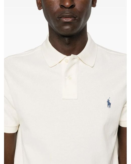 Polo Ralph Lauren White Polo Pony-Motif Polo Shirt for men