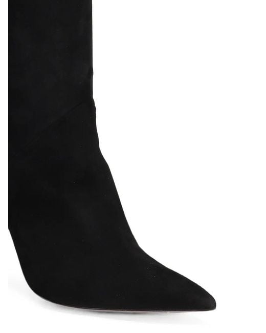 Castagna Black Smirne Pointed-Toe Stiletto-Heel Boots