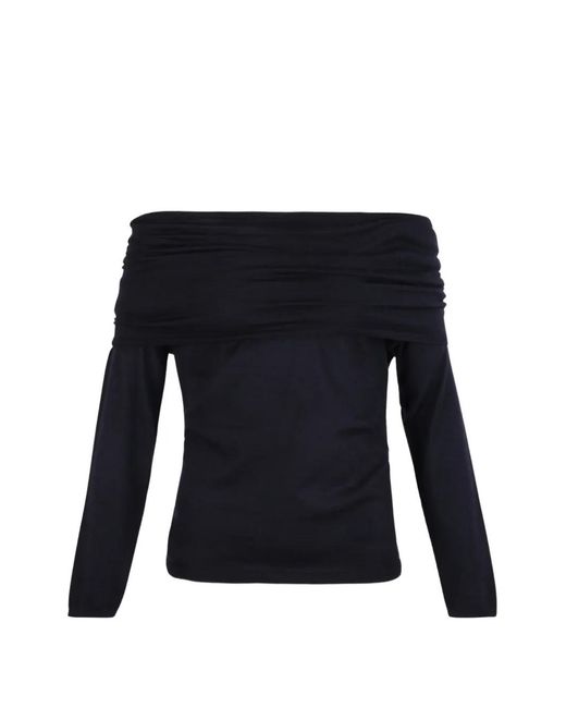 Max Mara Black Removable Knitted Top