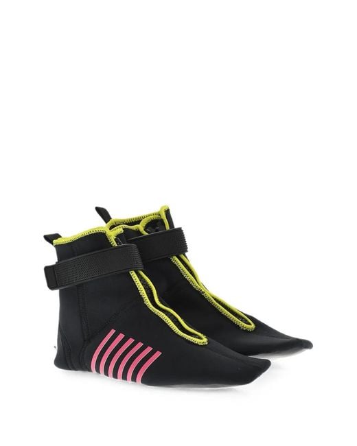 DSquared² White Wave Touch-Strap High-Top Sneakers