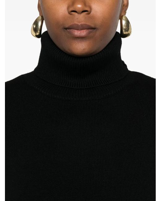 Totême Black High-Neck Sweater
