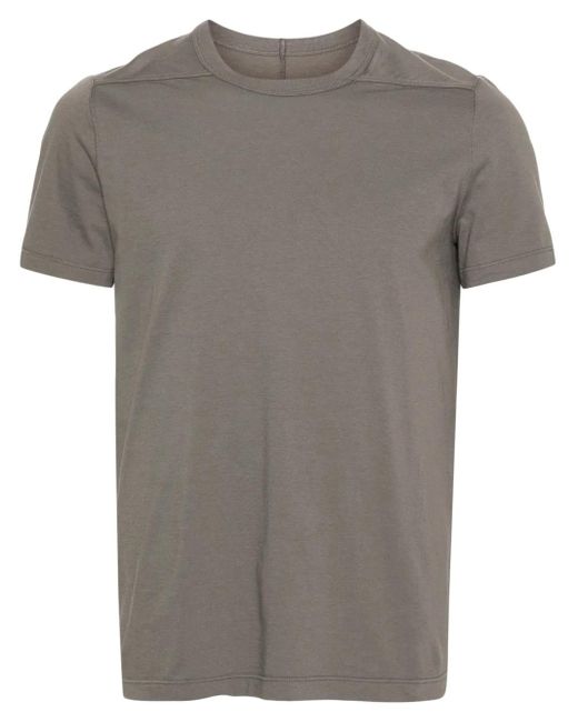 Rick Owens Gray Short Level T Organic Cotton T-Shirt for men
