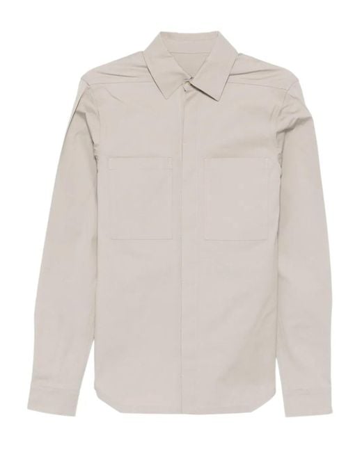 メンズ Rick Owens ロングスリーブ シャツ White