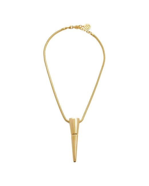 Ben-Amun White Snake-Chain Pendant Necklace