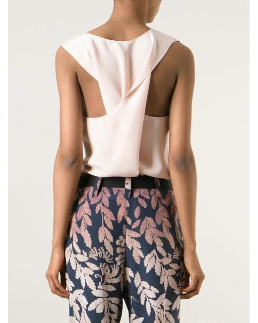 Lanvin Pink Draped Top
