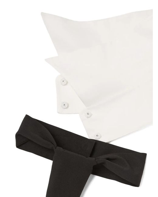Corbata de algodón Karl Lagerfeld de color Black
