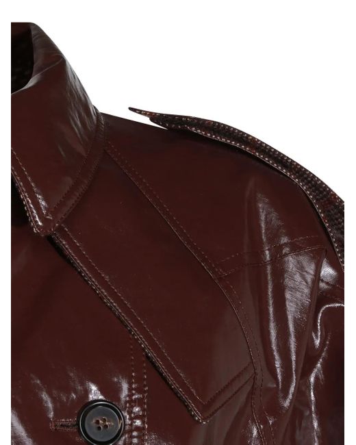 Chloé Brown Belted Buttoned Coat