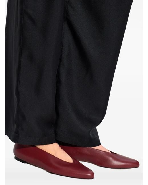 Neous Red Point Leather Pumps