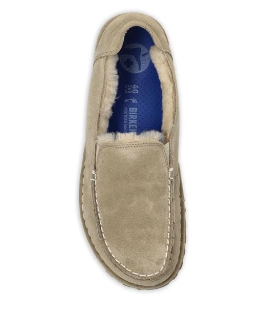 Birkenstock Utti Shearling Suede Loafers in Gray for Men | Lyst display picture 3