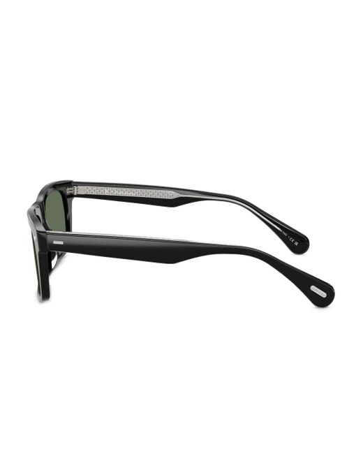 Oliver Peoples Green Rectangle-Frame Sunglasses for men
