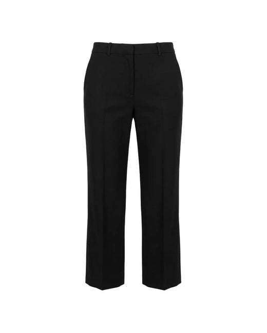 Valentino Garavani Black Pressed-Crease Trousers