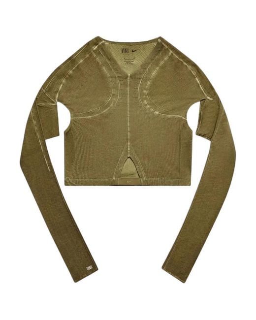 Nike Green X Knwls Cut-Out Top