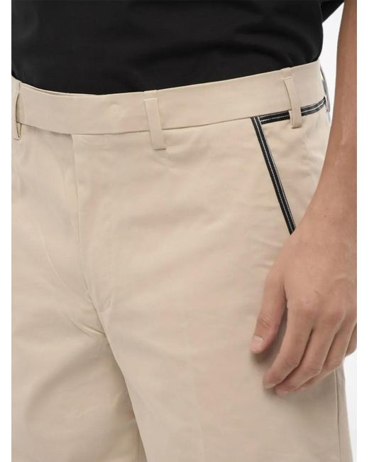 Neil Barrett Natural Belt-Loop Pocket Trousers for men
