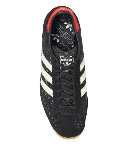 Adidas Black Sl 72 Og Striped Panel Sneakers